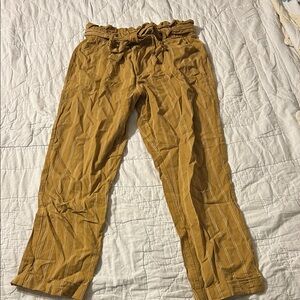 Thread & Supply Mustard Drawstring Chinos